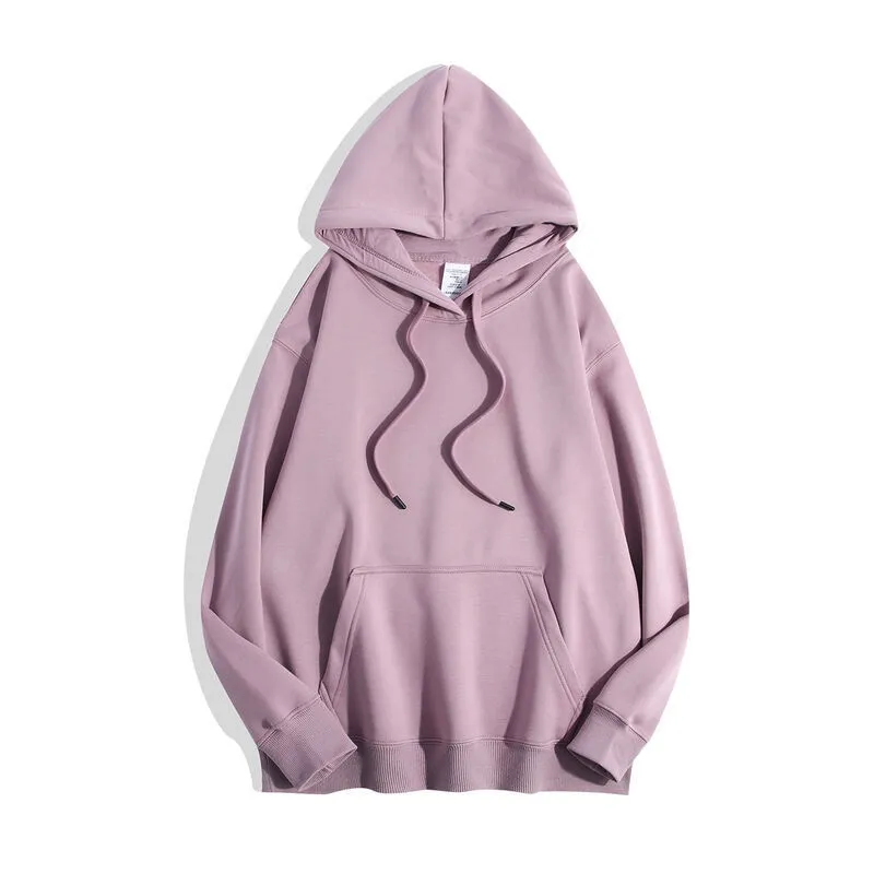 Ultra-soft Silver Fox Fleece-lined Thickened And Insulated Hooded Sweatshirt - Purple
