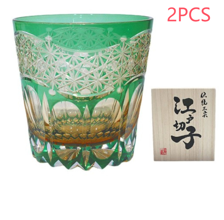 Color: Green Dawn, quantity: 2PCS - High-end Whisky Glasses For Gifting