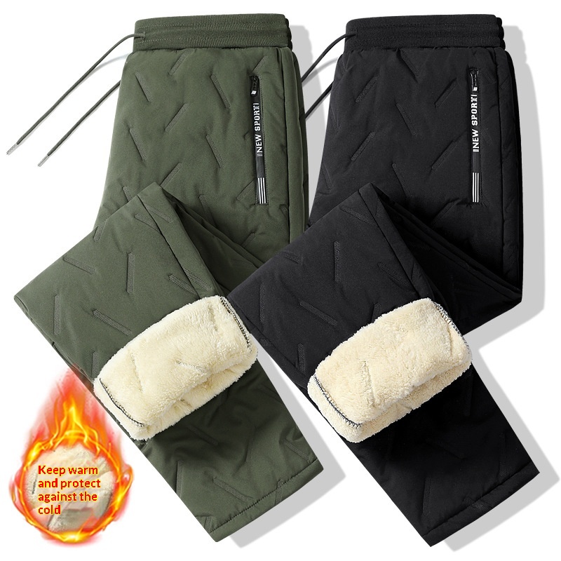 Plus-size Casual Loose-fitting Fleece-lined Thickened Running Pants - Image 7