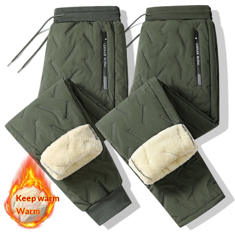 Plus-size Casual Loose-fitting Fleece-lined Thickened Running Pants - Image 8