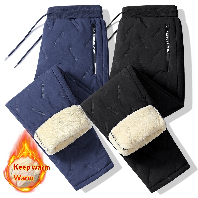 Plus-size Casual Loose-fitting Fleece-lined Thickened Running Pants - Image 8