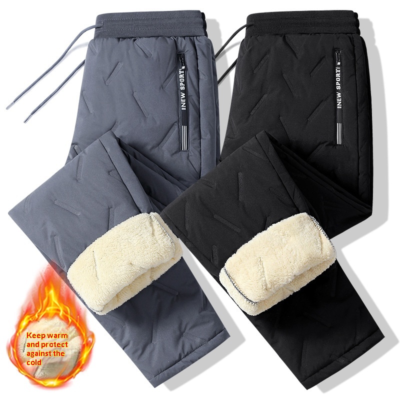 Plus-size Casual Loose-fitting Fleece-lined Thickened Running Pants - Image 5