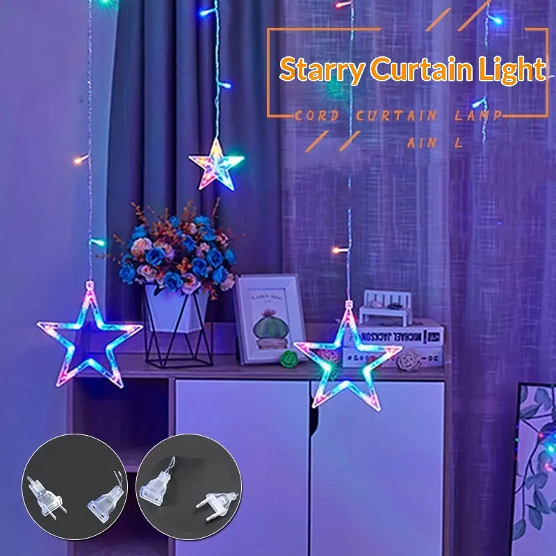LED Curtain String Lights Decorative Colored Featuring