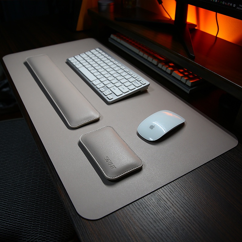 Double-sided Leather Mouse Wrist Rest Pad