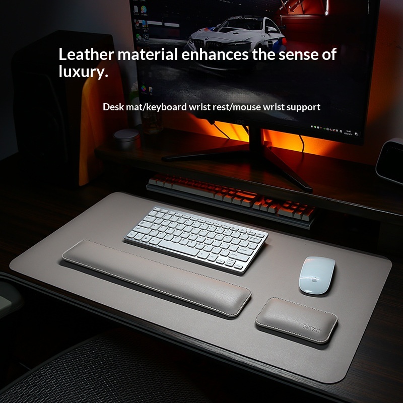 Double-sided Leather Mouse Wrist Rest Pad
