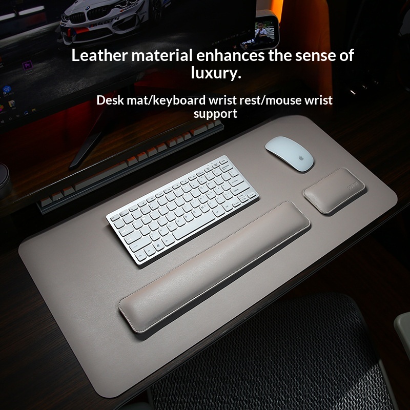 Double-sided Leather Mouse Wrist Rest Pad