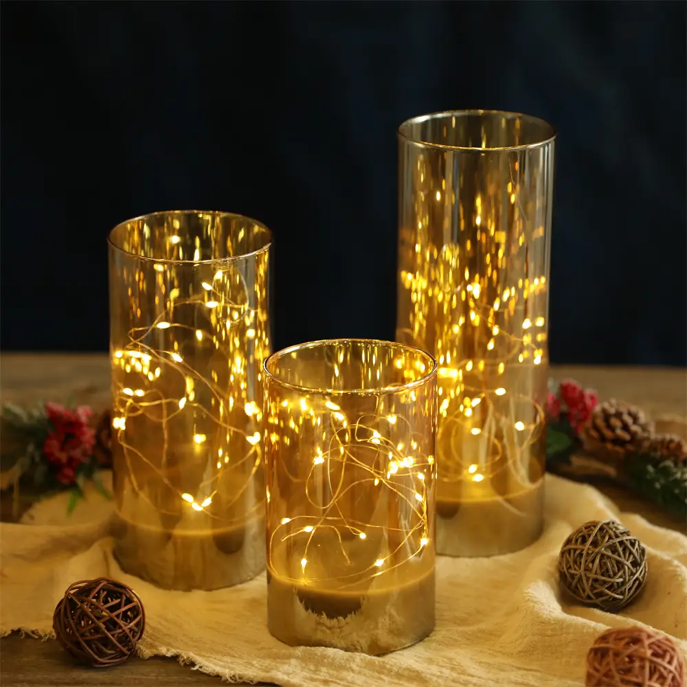 Glass Night Light Ornament Light Luxury LED Star Light