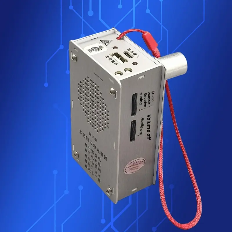 Hand-crank Generator Radio USB Charging Lighter