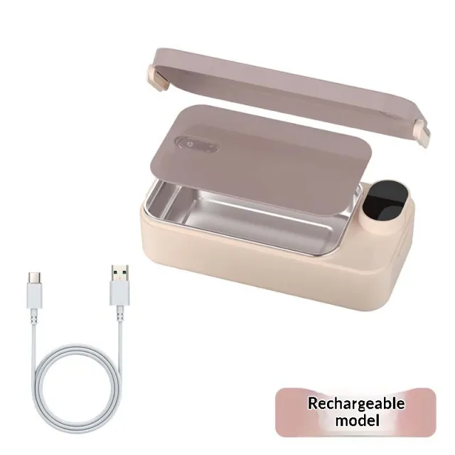 Insulated Microwave Meal Prep Containers Portable Breakfast Boxes N5 Pink Charging Version - Shop at LoveMi