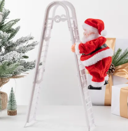 Santa Claus plush creative old man toy parachute Electric Ladder Model C Doubl - Shop at LoveMi