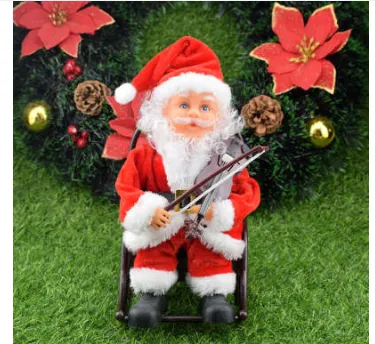 Creative Electric Ladder Santa Claus Toy Children Gift Play The Violin - Shop at LoveMi