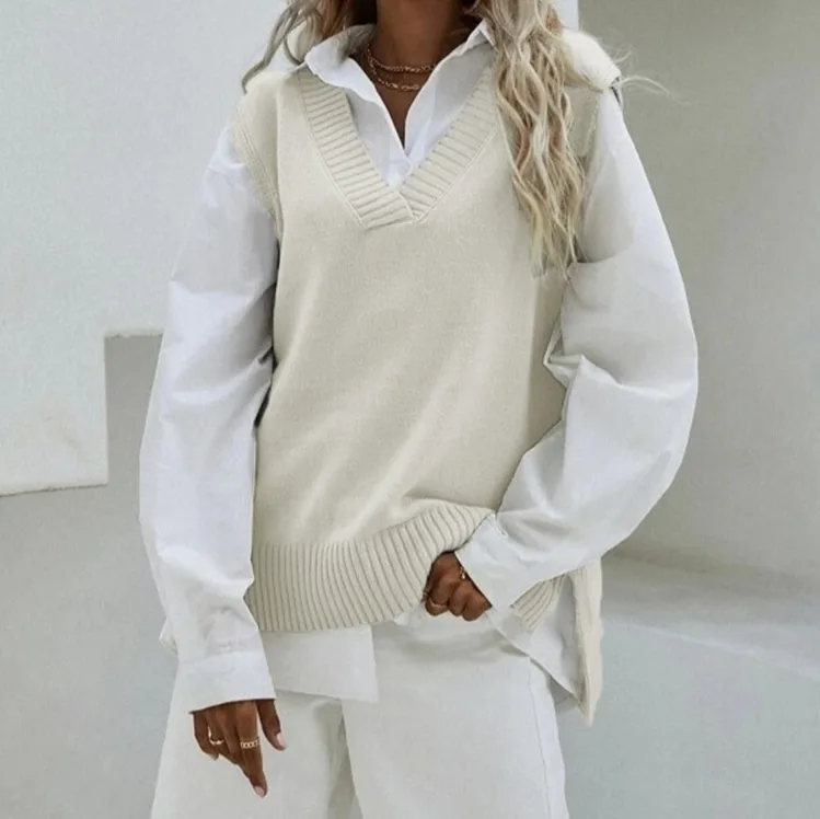 New Style Sleeveless Knitted Vest for Women