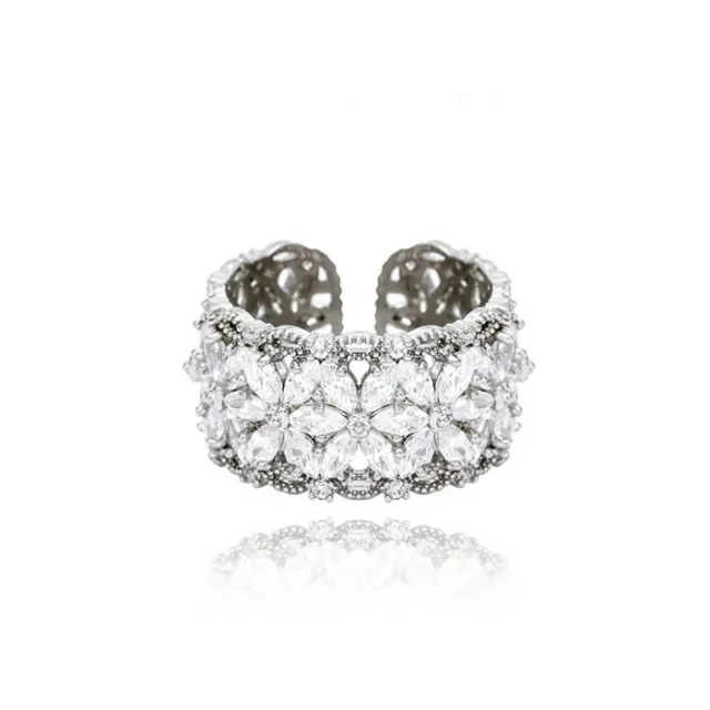 Women's Light luxury Elegant Adjustable Ring Silver - Shop at LoveMi