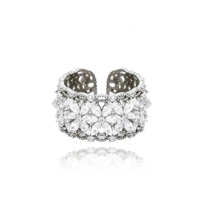 Women's Light-luxury Elegant Adjustable Ring - Silver