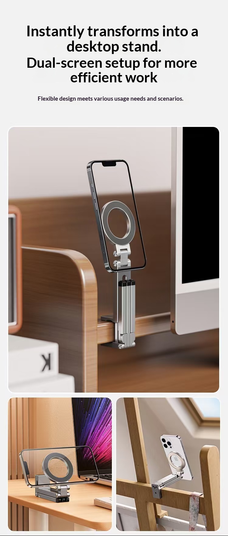 ARMORCASE Clip-On Magnetic Phone Holder