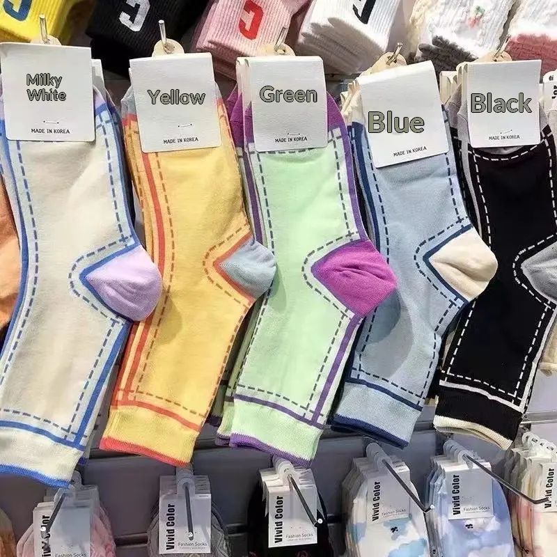 Women's Colorful Mid-calf Socks