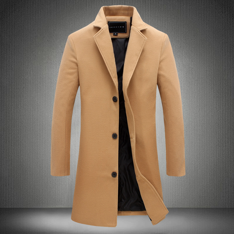 Woolen Plus Size Casual Style Coat
