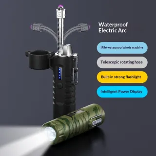 Multifunctional Outdoor Flashlight Cigarette Lighter