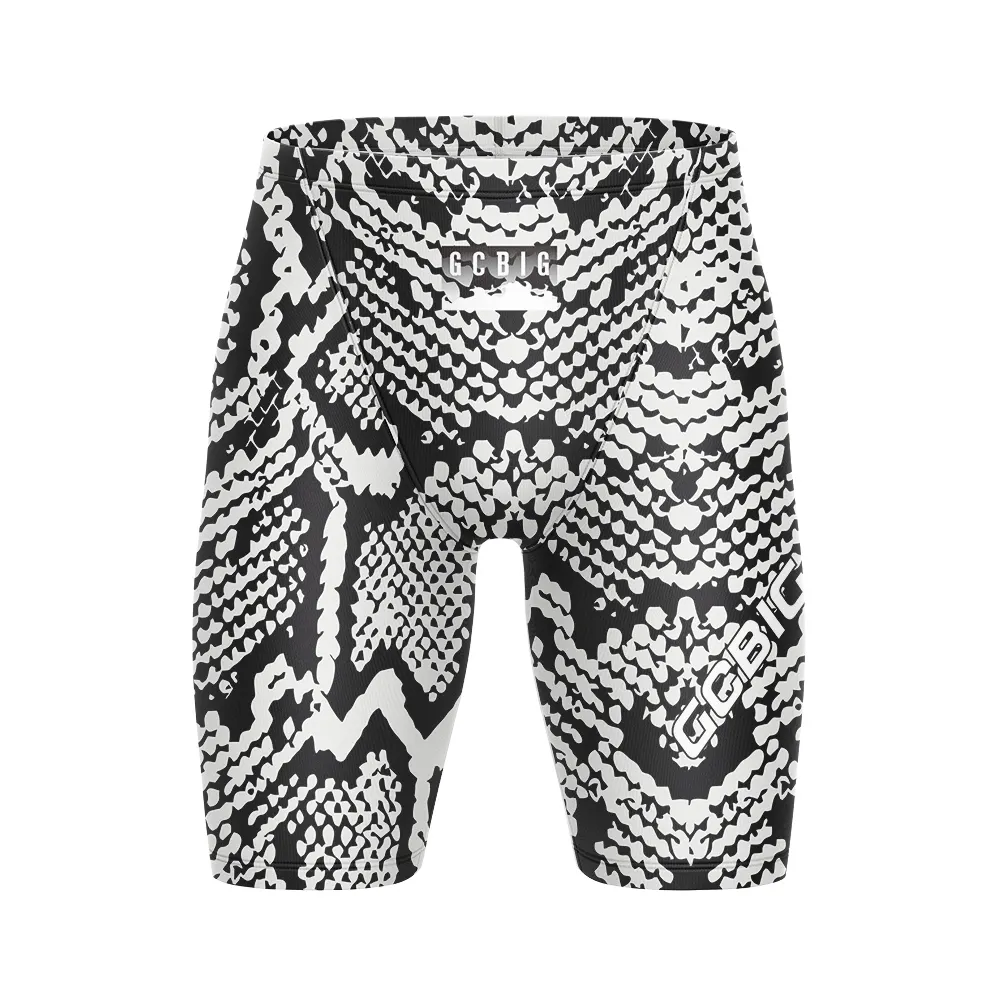 Men's Swim Boxer Briefs Quick-Drying Tight-Fitting Beach Shorts