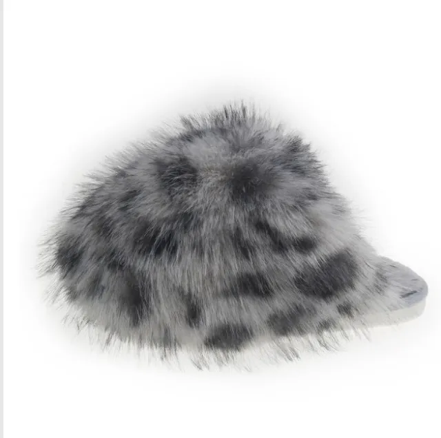 Large Size Solid Color Fluffy Soft Bottom Winter Baotou Home Warm Multi color Cotton Slippers Grey - Shop at LoveMi