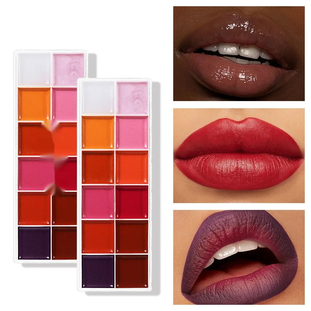 Moisturizing And Easy To Color Makeup Portable Lip Gloss Tray