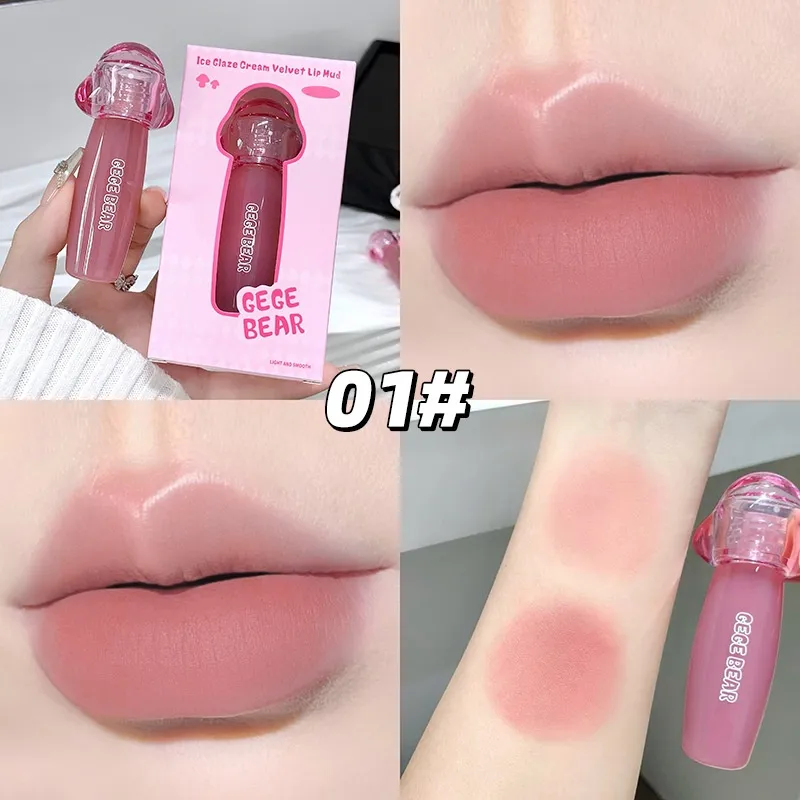 Ice-glazed Milk Cream Velvet Baby Mist Matte Brightening Lip Mud - 1Color