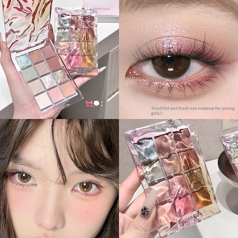 Water Ripple Color Eyeshadow Palette For Korean-Style Makeup 3