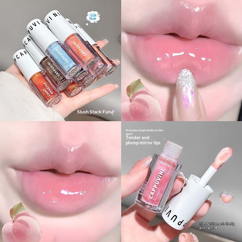 Iced Slush Double-Color Mirror-Finish Dewy Glass Brightening Lip Gloss