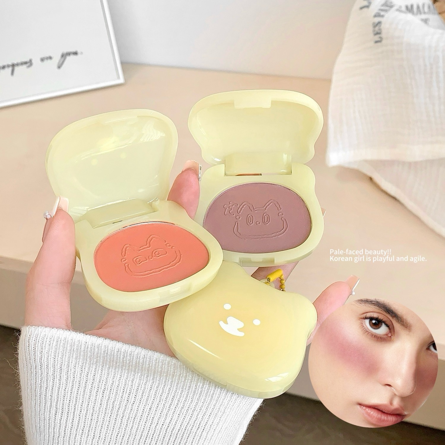 A Vibrant Milk-flavored Choux Pastry With A Girly Blush Tone