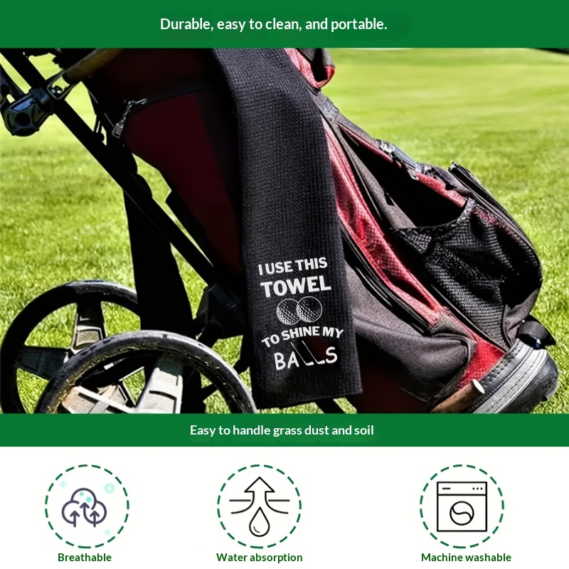 Embroidered Ultra-fine Fiber Woven Fabric With Clipquick-drying Breathable Blended Golf Towel