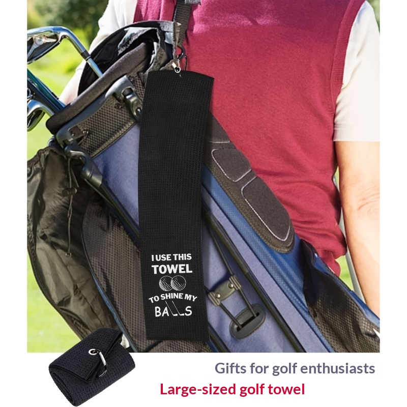 Embroidered Ultra-fine Fiber Woven Fabric With Clipquick-drying Breathable Blended Golf Towel