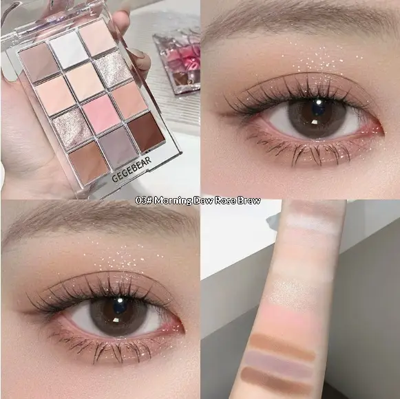 Water Ripple Color Eyeshadow Palette For Korean-Style Makeup