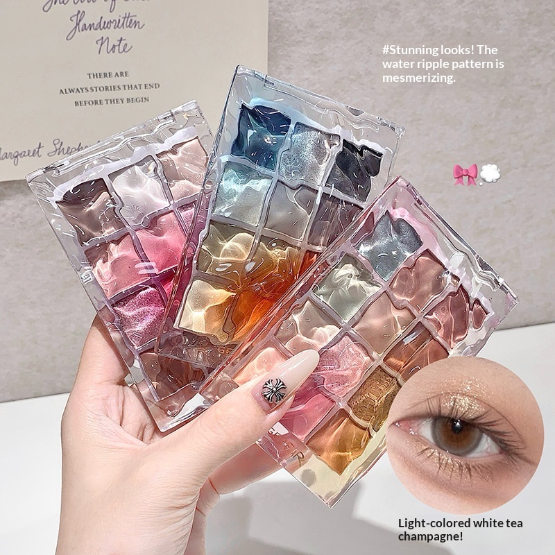 Water Ripple Color Eyeshadow Palette For Korean-Style Makeup