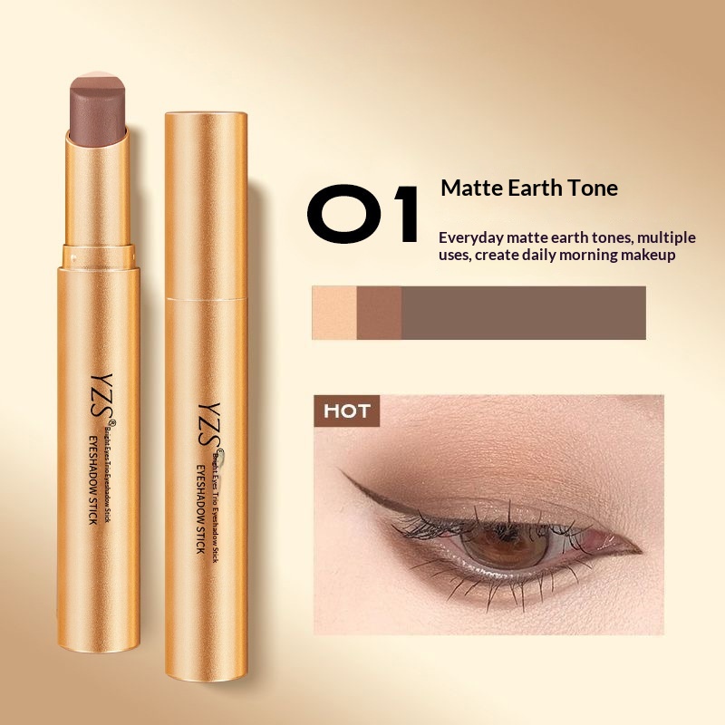 Cai Meijing Lazy Girl Three-Color Eyeshadow Stick