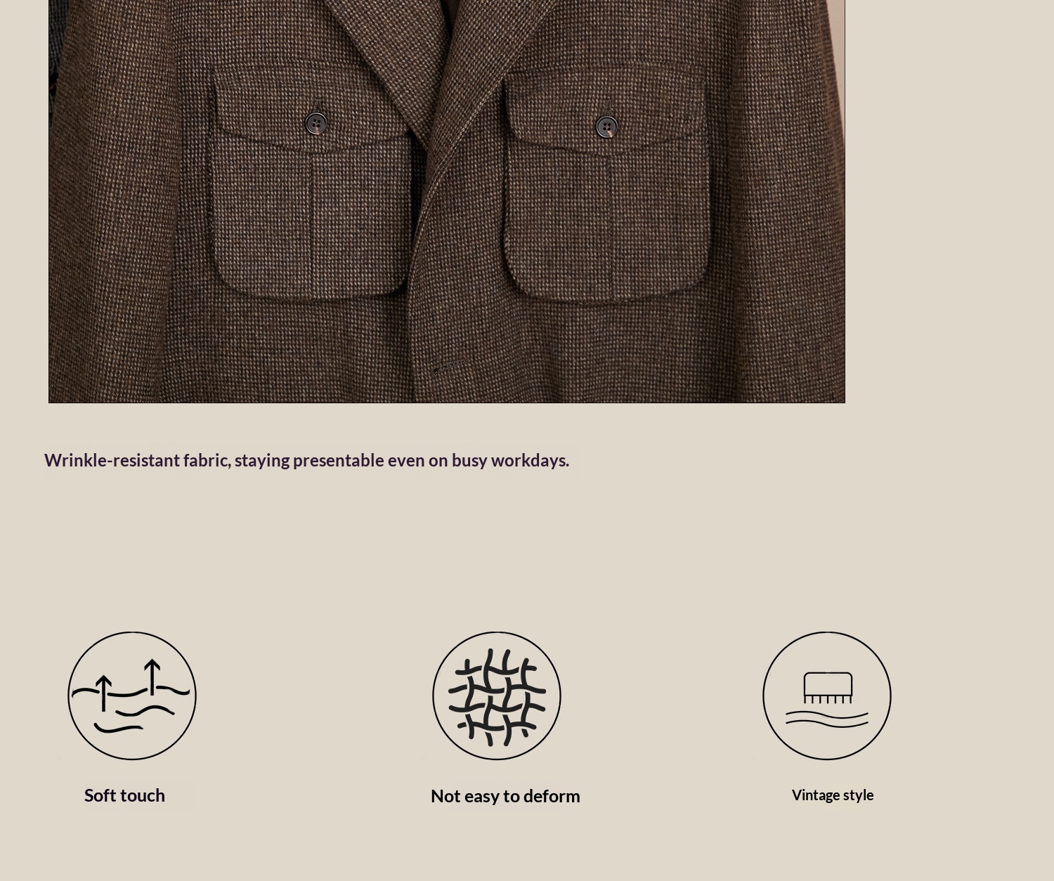 Wool Vintage Coat With Multiple Pockets Workwear Style Military-inspired 401ea1b5 Fba8 4c37 A26d 771a1f33115d Trans