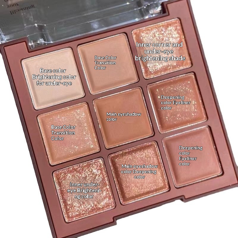 Nine-color Mocha Chocolate Eyeshadowshimmer And Matte 5