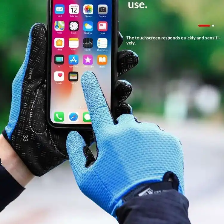 SpringSummer Cycling Gloves Touchscreen-Enabled Full-Finger
