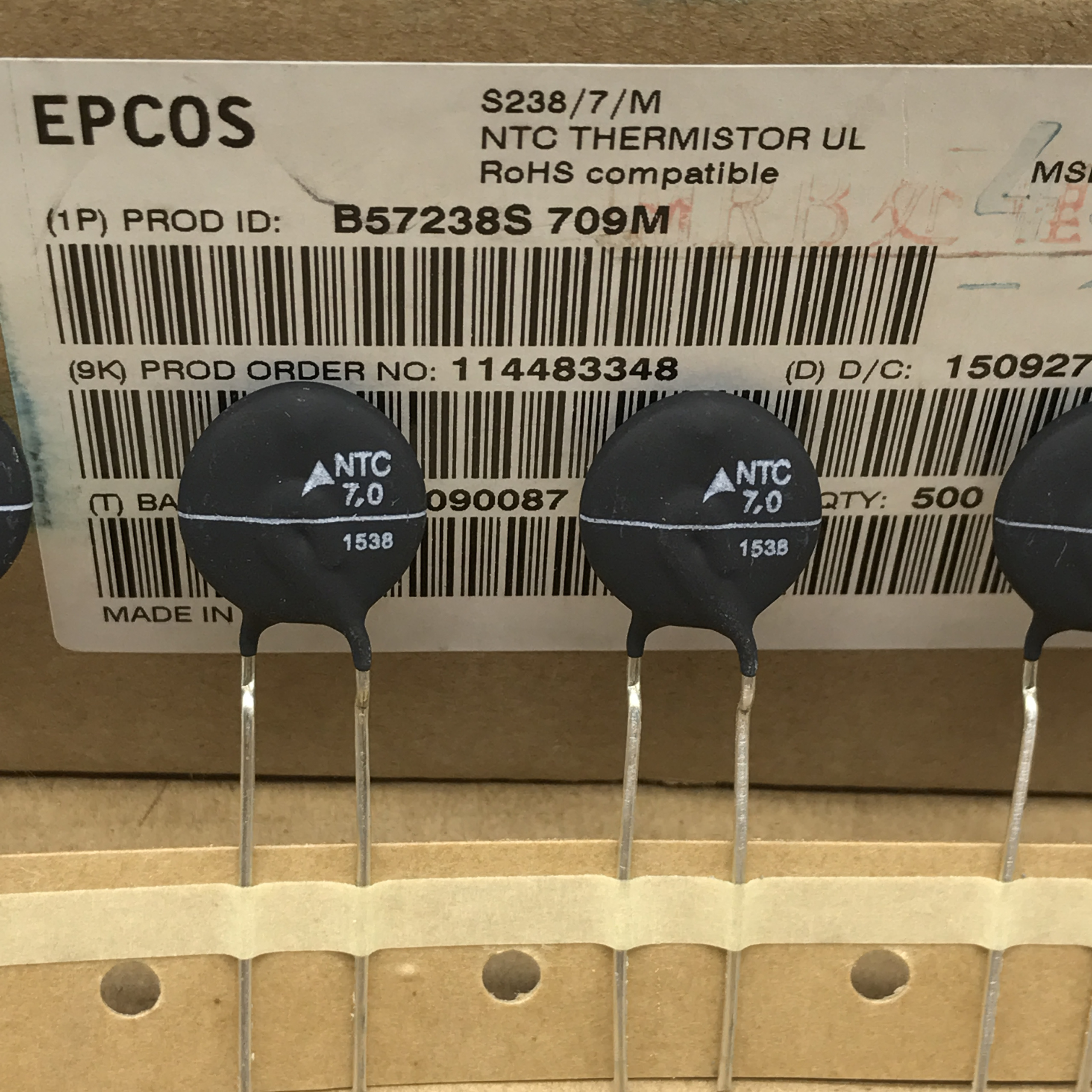 60 Power 2.2 Thermistor B57238S Imported 16MM