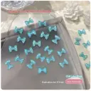 50-piece Ice-Transparent Bow Tie Resin Nail Art Accessories view 3
