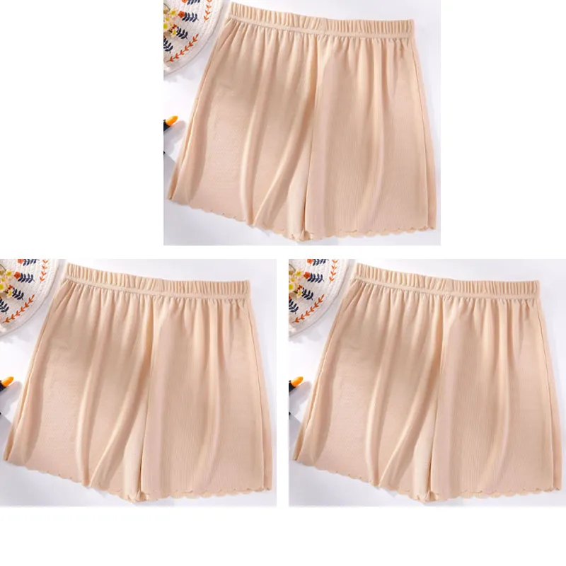 Women's Anti-exposure Loose-fitting Shorts - Skin Colour-4Xl-3Pcs