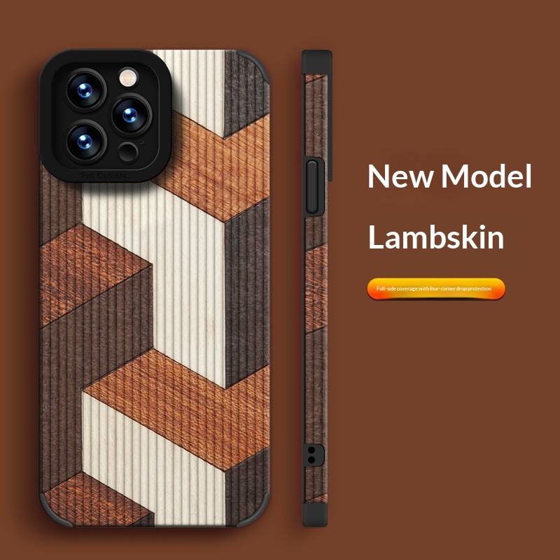 Creative Patchwork-patterned Phone Case Minimalist Design