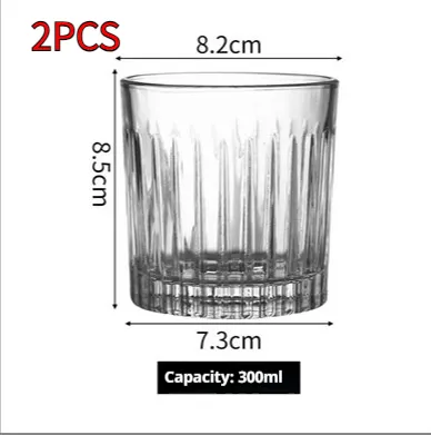 Whiskey ice hockey round classic wine glass Style 1 2Pcs - Shop at LoveMi