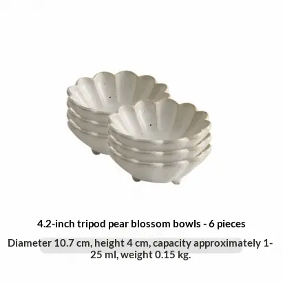 Ceramic Jute Twine Double-handle Vintage-style Bowl