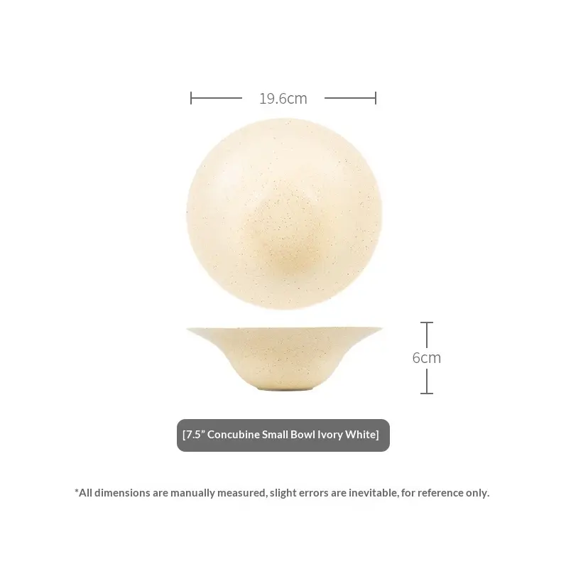 Retro-style Rough Ceramic Household Noodle Soup And Vegetable Bowl