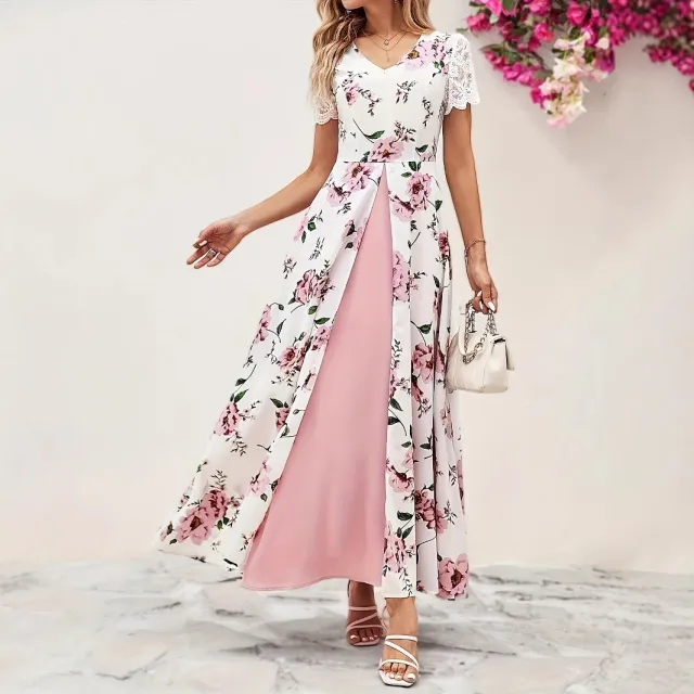 Elegant Long Sleeveless Dress With A Slit White - Shop at LoveMi