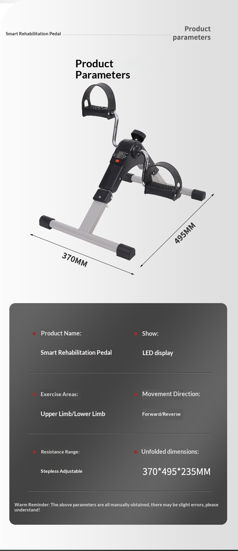 Mini Exercise Folding Bicycle Machine