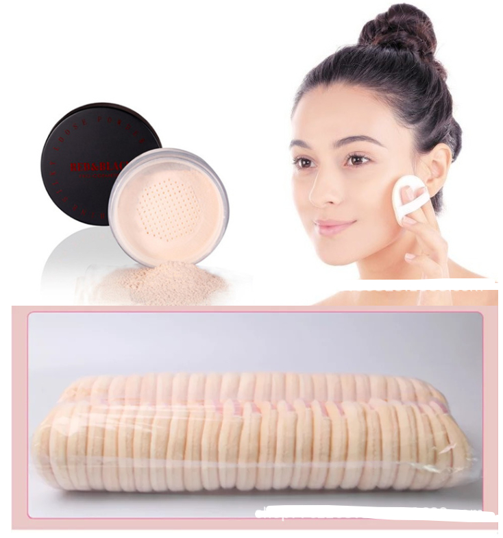 Makeup Artist's Setting Powder Puff Cotton Circular Shape