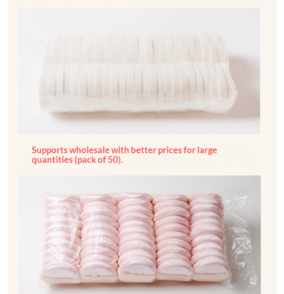 Makeup Artist's Setting Powder Puff Cotton Circular Shape 5