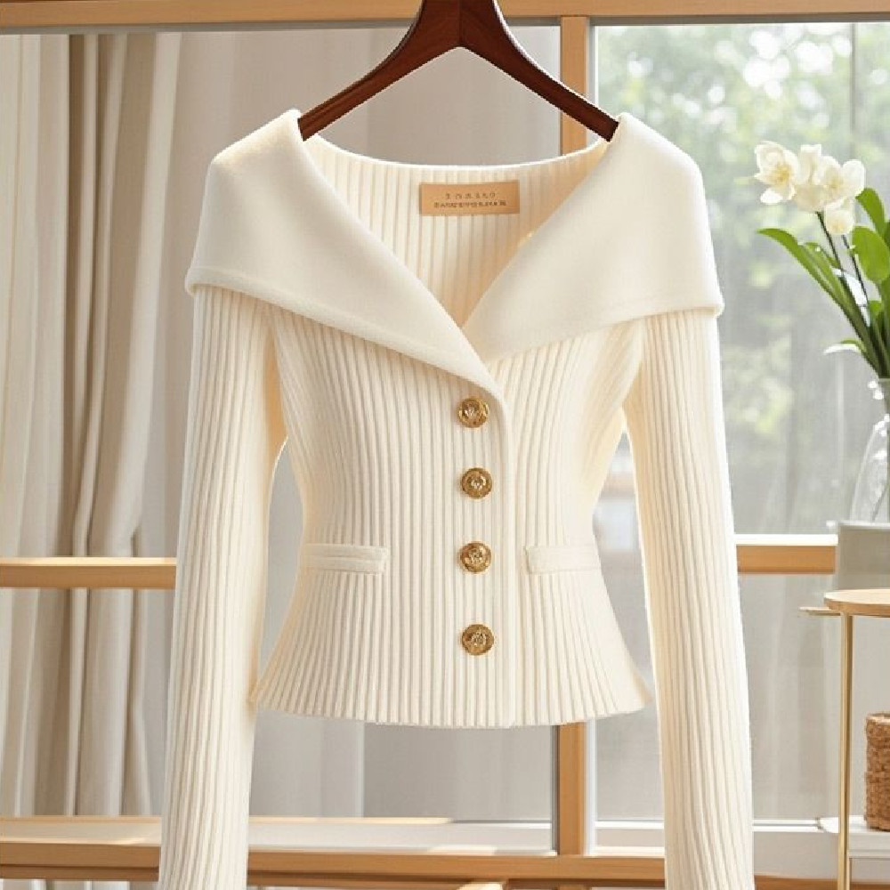 Elegant Knitted Casual Top For Women