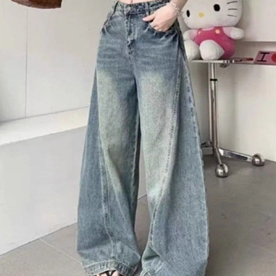 Women's Retro Loose-Fit Slimming Draping Wide-Leg Pants